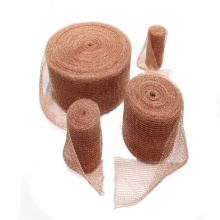 Malha de arame tricotada de cobre com tipo de achatamento e descaroçamento para filtração de filtro